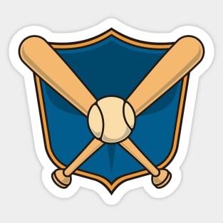 Baseball Shield Sticker